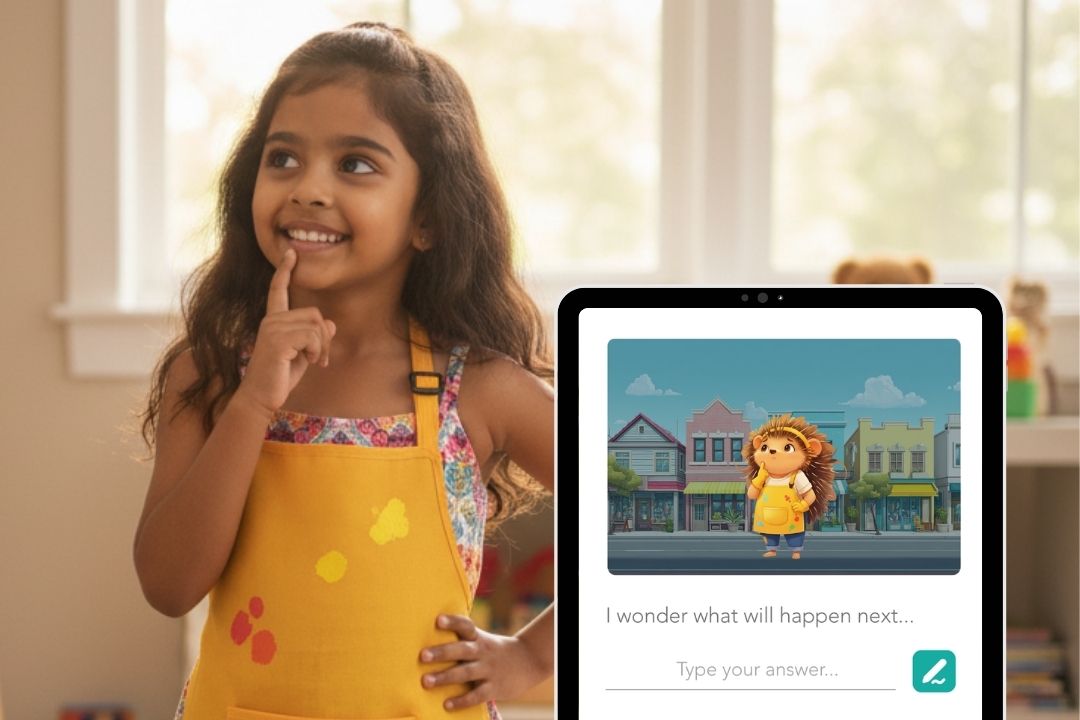 A young girl and Wanderly story letting her choose what will happen next